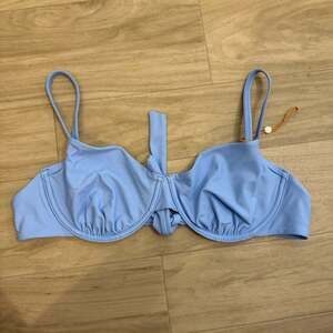 Quince Women's Underwire Bikini Top in Light Blue